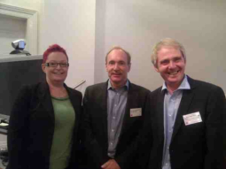 With Tim Berners Lee and Nigel Shadbolt at the Royal Society